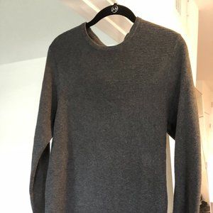 Men's Zara Charcoal Ribbed Sweater (M)